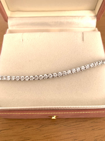 5ct Tennis bracelet Diamond Bracelet 18K solid gold